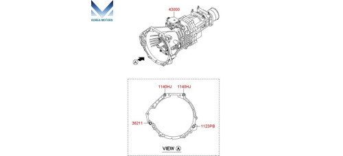 new manual transmission mt-6 2wd hyundai starex h-1 2007-15